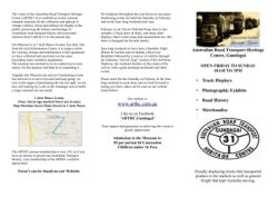 Museum Flyer tri fold front