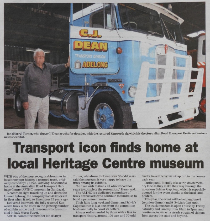 Gundagai Independent CJ Dean at ARTHC